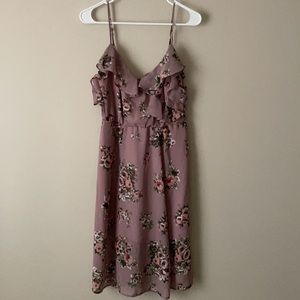 Pink floral dress